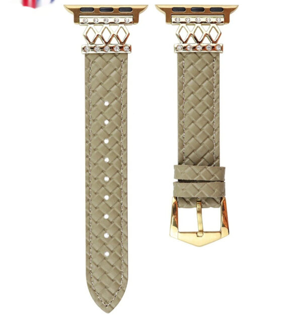 Watch Diamond Design Classic Style Genuine Leather Women's Watch Strap - Image 9