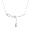 Aurora Small Sugar Cube Ribbon Knot Necklace Female Clavicle Chain - Image 5