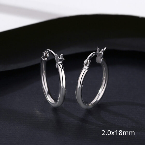 Hollow Earring S925 Silver Earring Ins Wind - Image 2