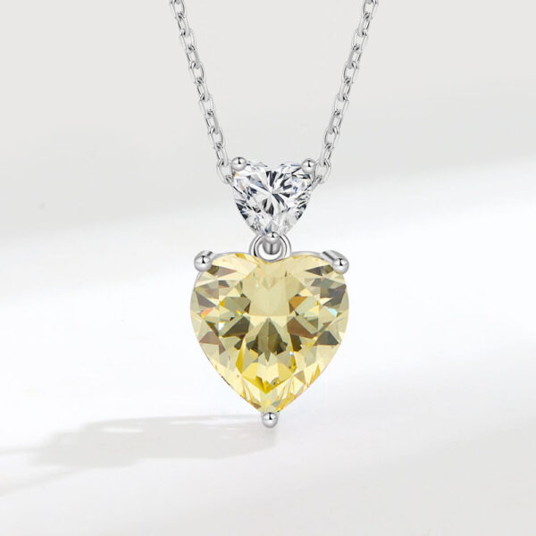 Diamond Heart-shaped Crystal Pendant Women's Fashion - Image 5