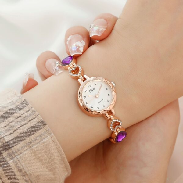 Women's Simple Disc Light Luxury Quartz Bracelet Jewelry Watch - Image 5